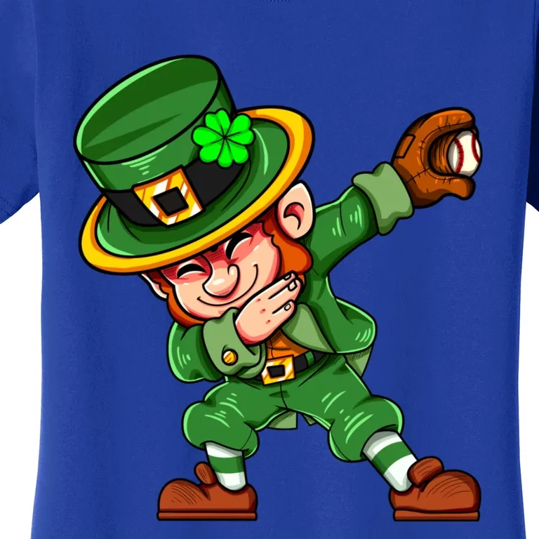 Dabbing Leprechaun St Paddys Day Irish Pride Baseball Gift Women's T-Shirt