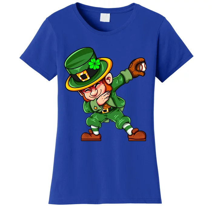 Dabbing Leprechaun St Paddys Day Irish Pride Baseball Gift Women's T-Shirt