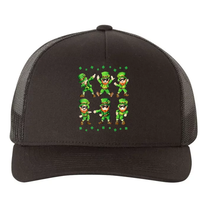 Dancing Leprechauns St Patrick's Day Dabbing Yupoong Adult 5-Panel Trucker Hat