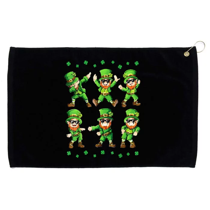 Dancing Leprechauns St Patrick's Day Dabbing Grommeted Golf Towel