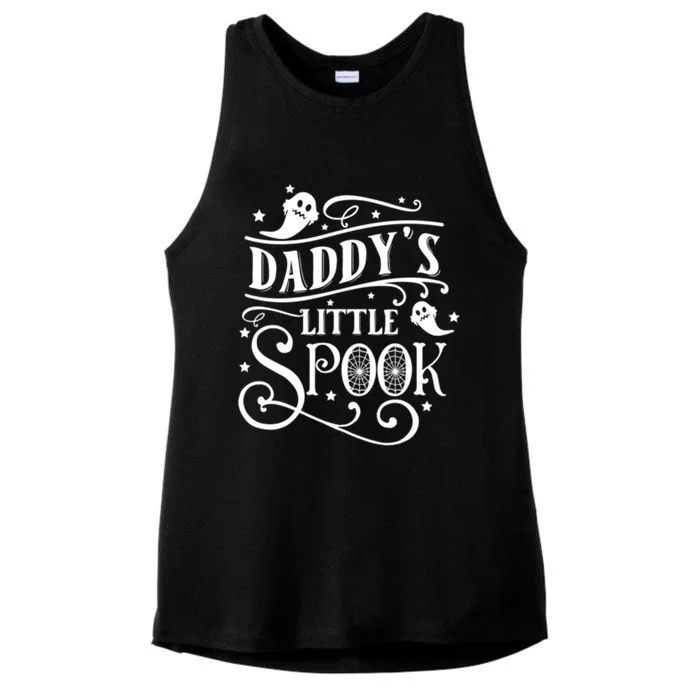 Daddys Little Spook Funny Halloween Great Gift Ladies Tri-Blend Wicking Tank