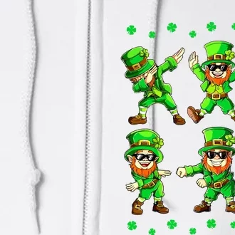 Dancing Leprechauns St Patricks Day Boy Girl Dabbing Full Zip Hoodie