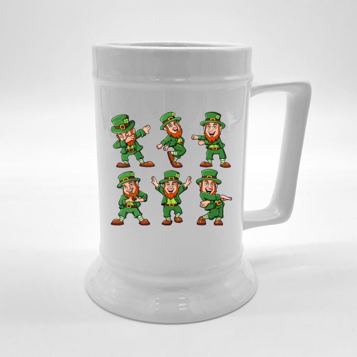 Dancing Leprechauns St Patricks Day Funny Boy Girl Front & Back Beer Stein