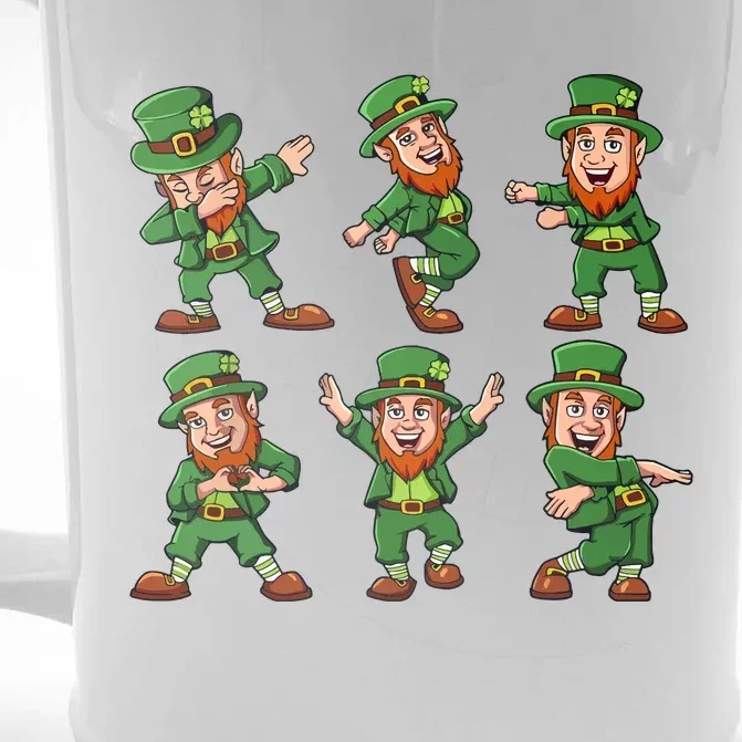 Dancing Leprechauns St Patricks Day Funny Boy Girl Front & Back Beer Stein