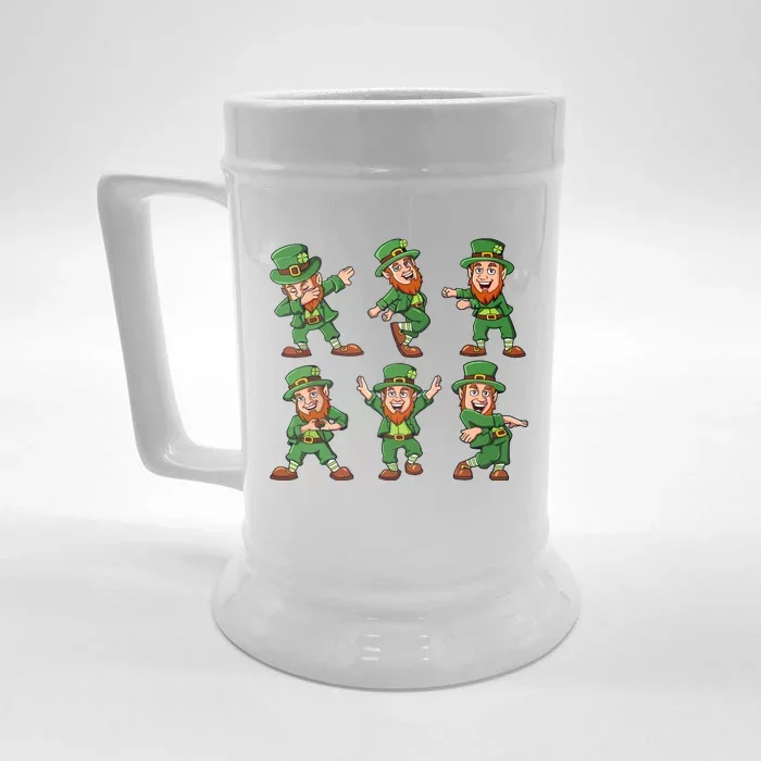 Dancing Leprechauns St Patricks Day Funny Boy Girl Front & Back Beer Stein