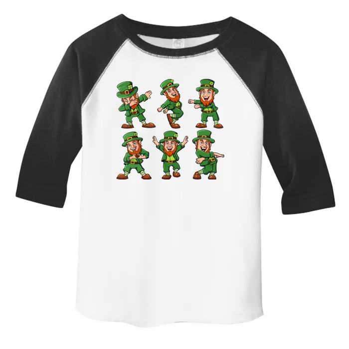 Dancing Leprechauns St Patricks Day Funny Boy Girl Toddler Fine Jersey T-Shirt