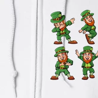 Dancing Leprechauns St Patricks Day Funny Boy Girl Full Zip Hoodie