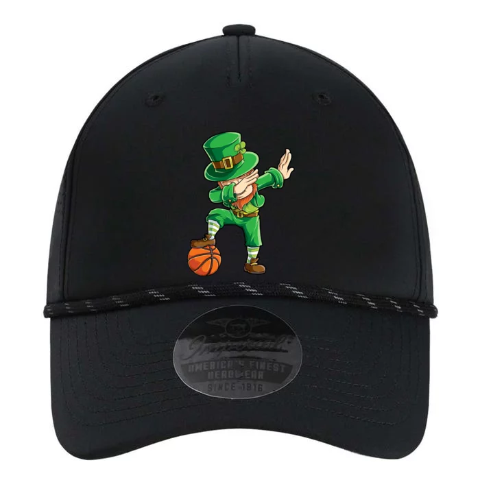 Dabbing Leprechaun St Patricks Day Basketball Funny Gift Great Gift Performance The Dyno Cap