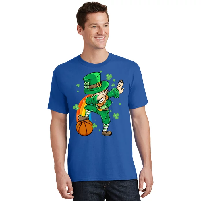 Dabbing Leprechaun St Patricks Day Basketball Cool Gift T-Shirt