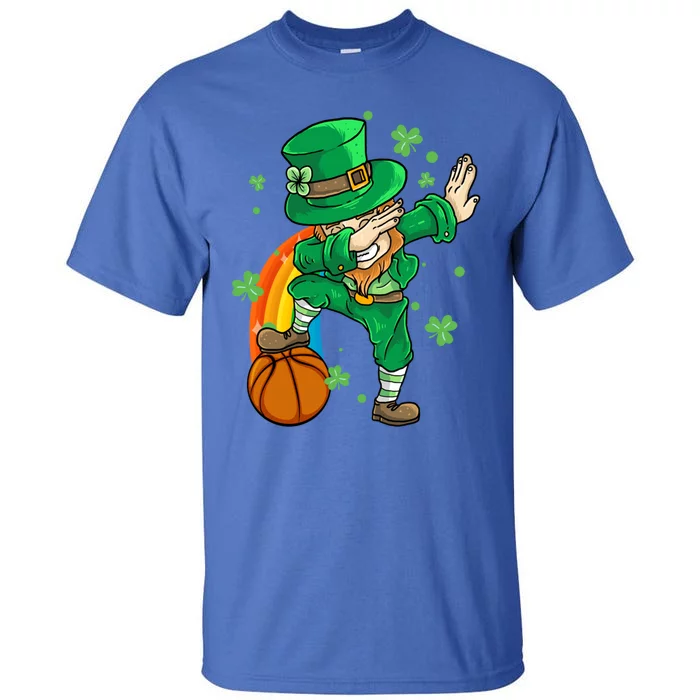 Dabbing Leprechaun St Patricks Day Basketball Cool Gift Tall T-Shirt