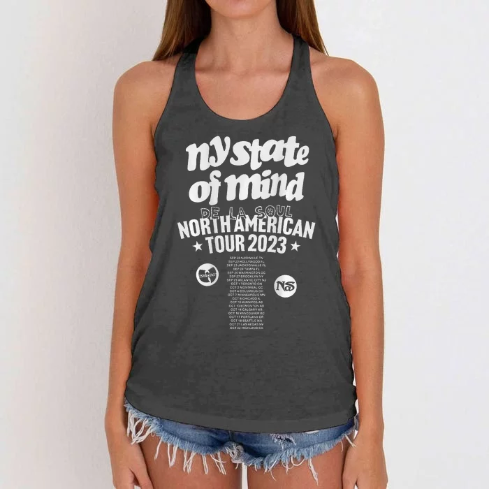 De La Soul Ny State Of Mind Women's Knotted Racerback Tank