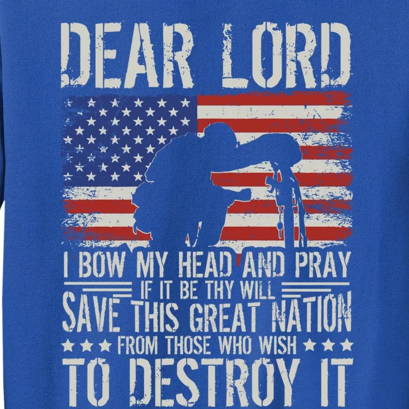 Dear Lord Save This Great Nation Jesus And Trump Maga Gift Sweatshirt