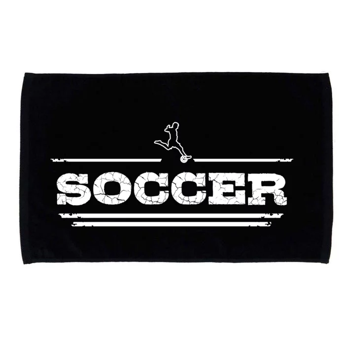 Distressed Look Soccer Gift For Soccer Players Gift Microfiber Hand Towel