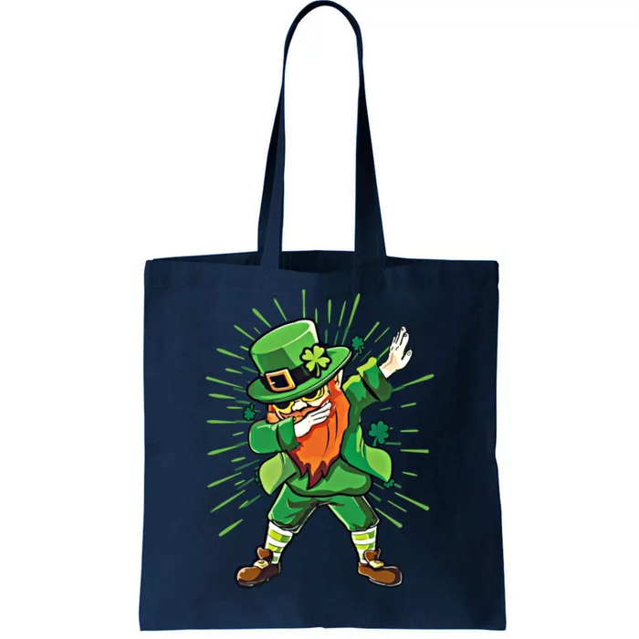 Dabbing Leprechaun Shamrock Clover Saint Paddy St PatrickS Gift Tote Bag