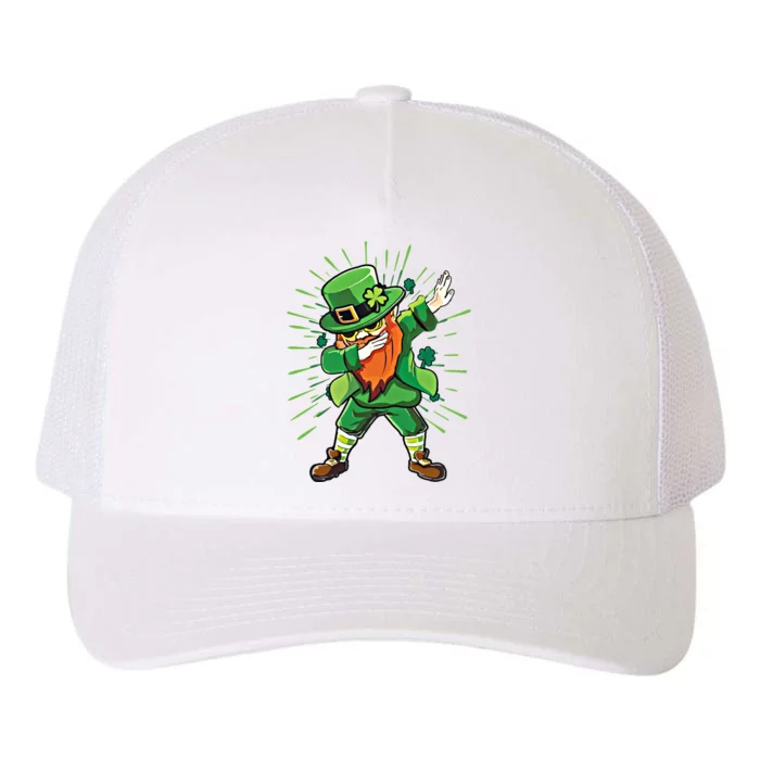 Dabbing Leprechaun Shamrock Clover Saint Paddy St PatrickS Gift Yupoong Adult 5-Panel Trucker Hat