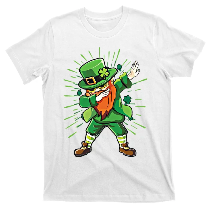 Dabbing Leprechaun Shamrock Clover Saint Paddy St PatrickS Gift T-Shirt