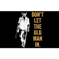 DonT Let The Old Man In Guitar Walking Cool Cow Boy Vintage Bumper Sticker