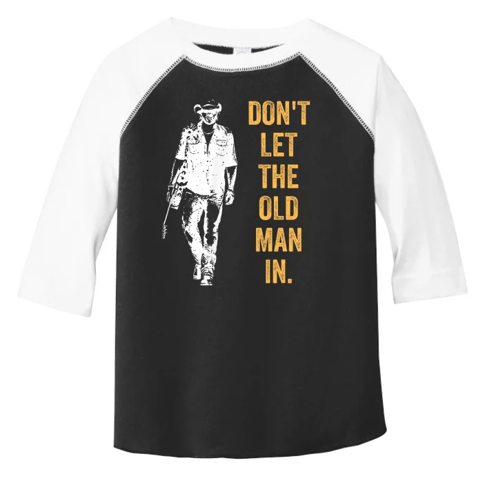 DonT Let The Old Man In Guitar Walking Cool Cow Boy Vintage Toddler Fine Jersey T-Shirt