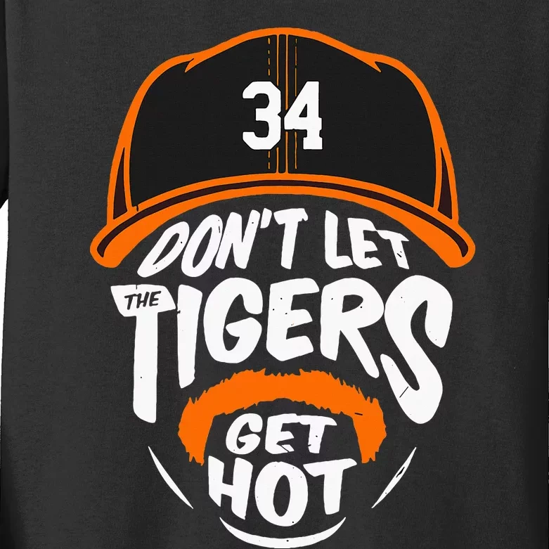 Don’T Let Tigers Get Hot Kids Long Sleeve Shirt