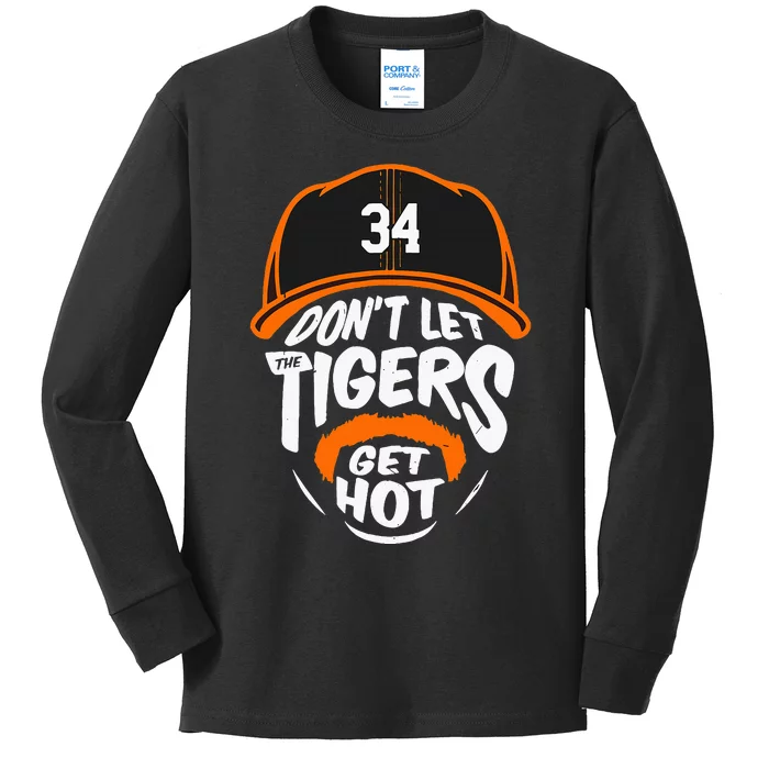 Don’T Let Tigers Get Hot Kids Long Sleeve Shirt