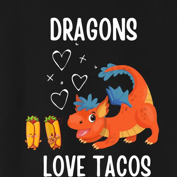 Dragons Love Tacos Women's Crop Top Tee