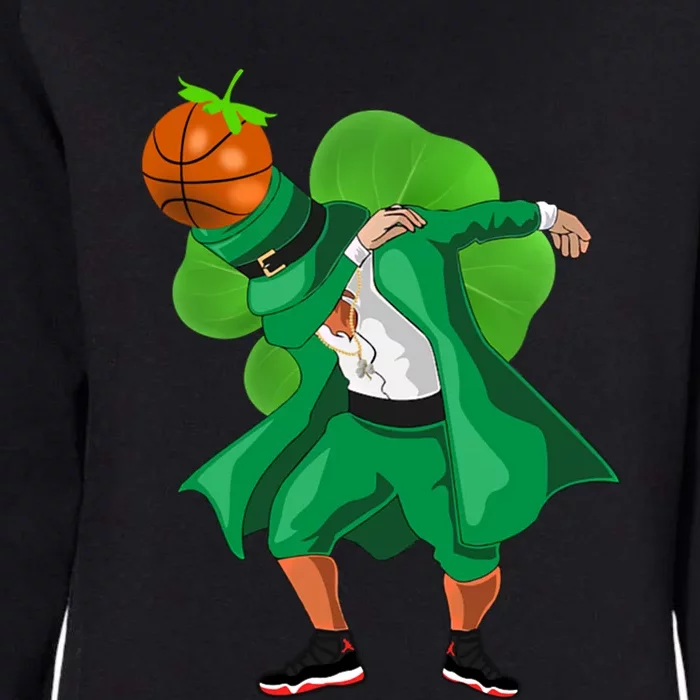 Dabbing Leprechaun Tee St Patricks Day Gift Basketball Tee Womens California Wash Sweatshirt