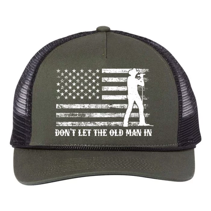 Dont Let The Old Man In Retro Rope Trucker Hat Cap