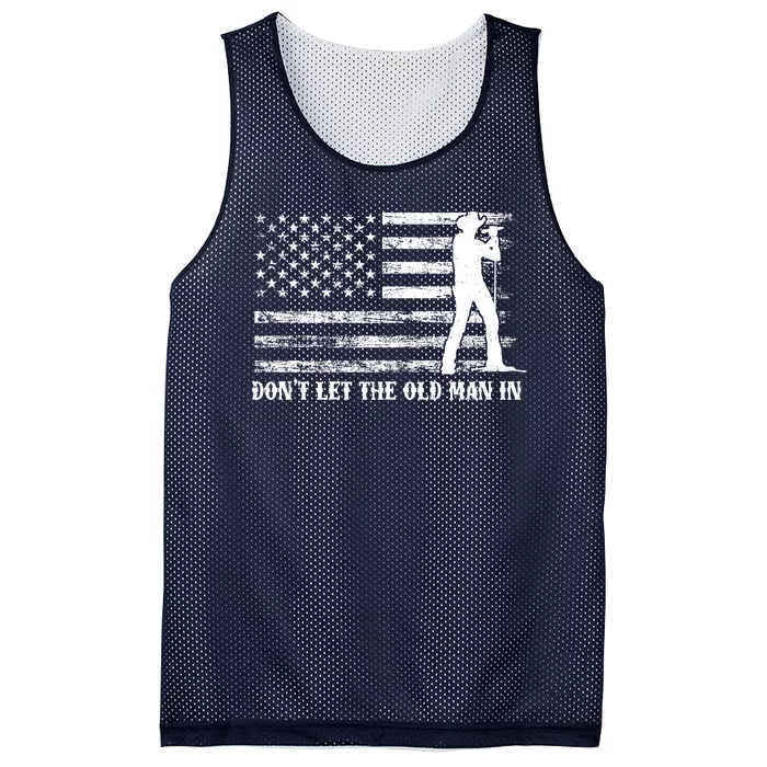 Dont Let The Old Man In Mesh Reversible Basketball Jersey Tank