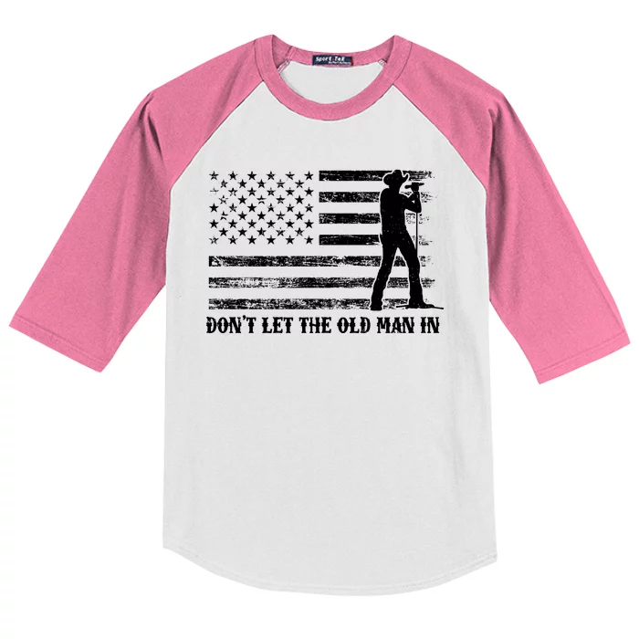 Dont Let The Old Man In Kids Colorblock Raglan Jersey