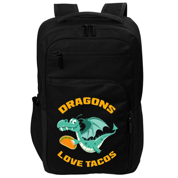 Dragons Love Tacos Funny Taco Impact Tech Backpack