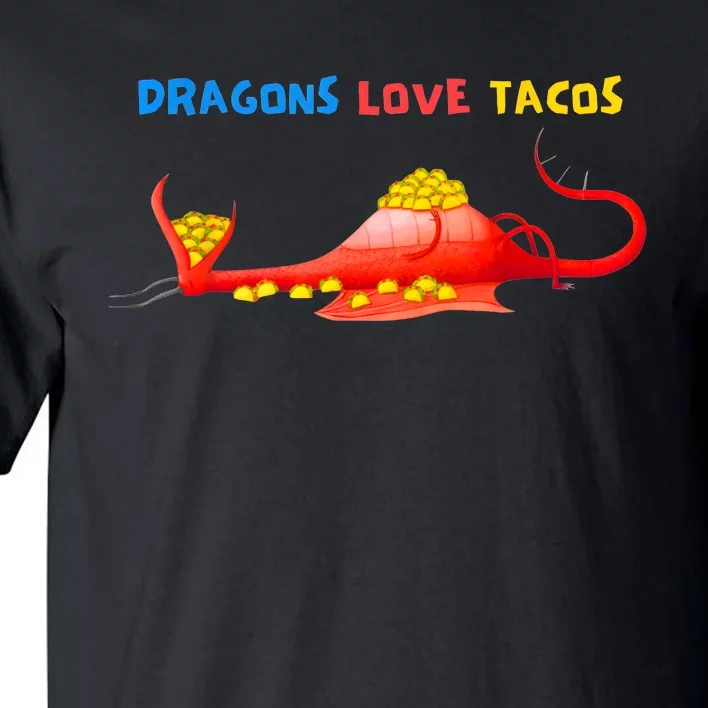 Dragons Love Tacos Cute Dragon Lover Mexican Birthday Party Tall T-Shirt