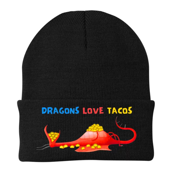 Dragons Love Tacos Cute Dragon Lover Mexican Birthday Party Knit Cap Winter Beanie