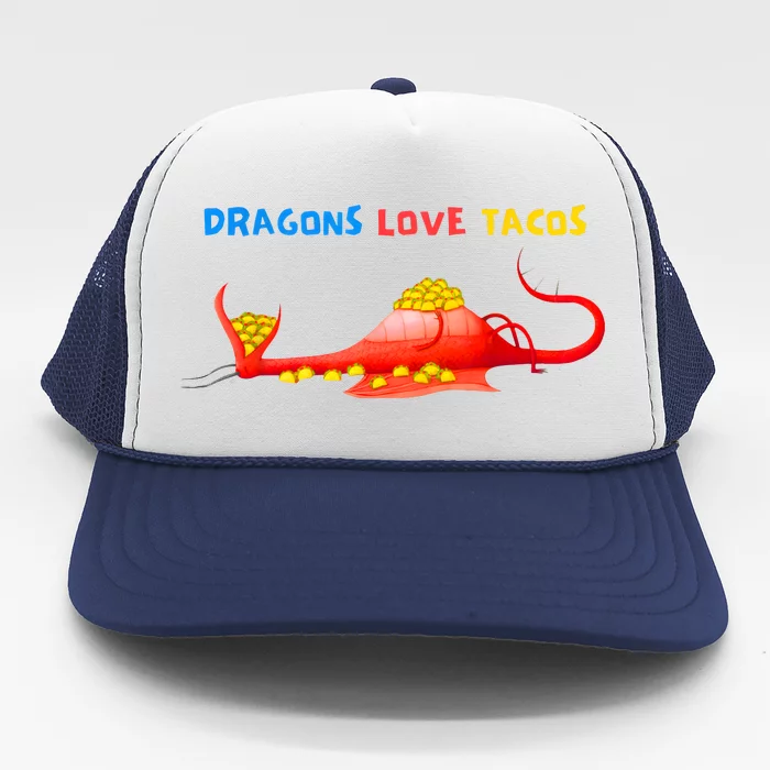 Dragons Love Tacos Cute Dragon Lover Mexican Birthday Party Trucker Hat