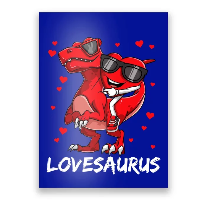 Dinosaur Lovesaurus Tgiftrex Valentines Day Gift Poster