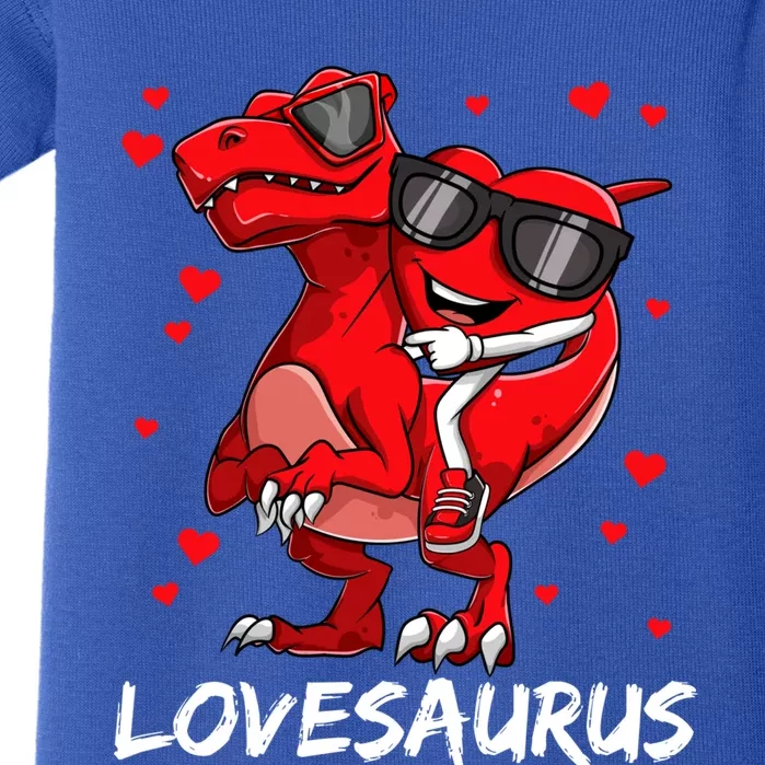 Dinosaur Lovesaurus Tgiftrex Valentines Day Gift Baby Bodysuit