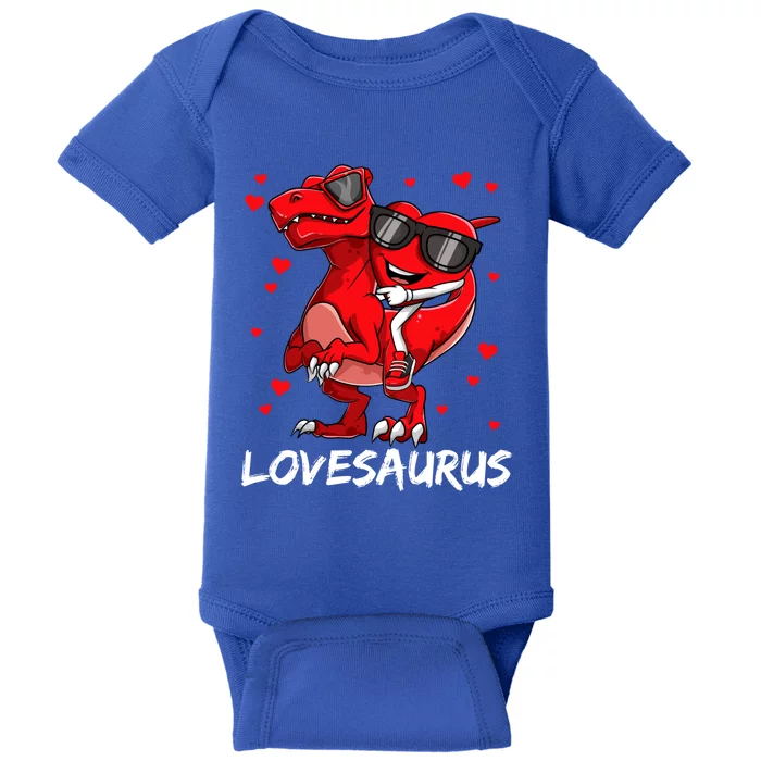 Dinosaur Lovesaurus Tgiftrex Valentines Day Gift Baby Bodysuit