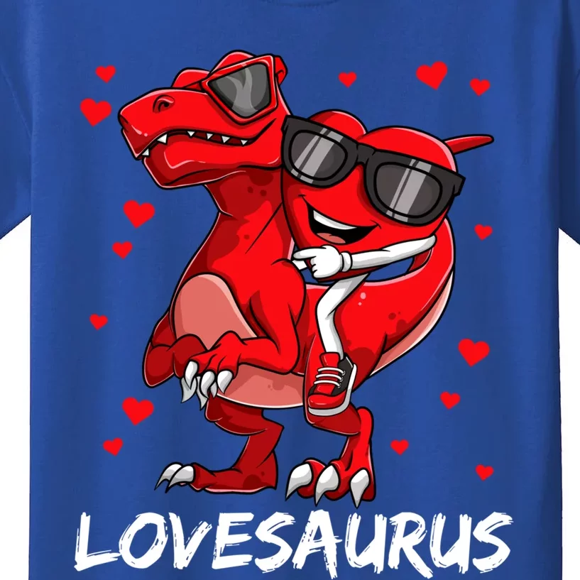 Dinosaur Lovesaurus Tgiftrex Valentines Day Gift Kids T-Shirt