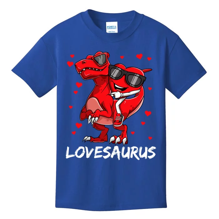 Dinosaur Lovesaurus Tgiftrex Valentines Day Gift Kids T-Shirt