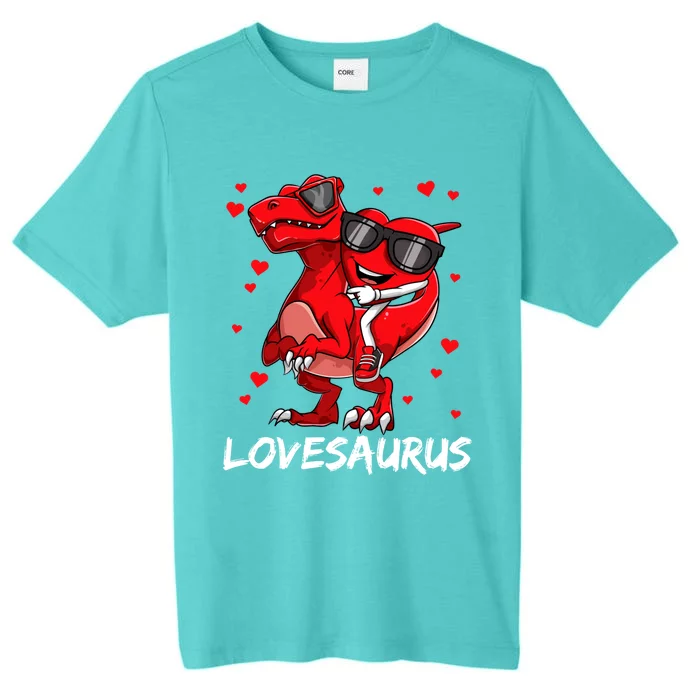 Dinosaur Lovesaurus Tgiftrex Valentines Day Gift ChromaSoft Performance T-Shirt