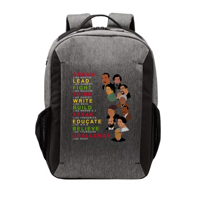 Dream Lead Think Educate Black History Month Vector Backpack