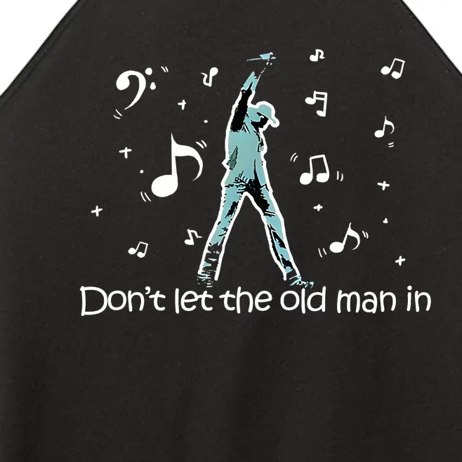 DonT Let The Old Man In Classical Music Notes Women’s Perfect Tri Rocker Tank