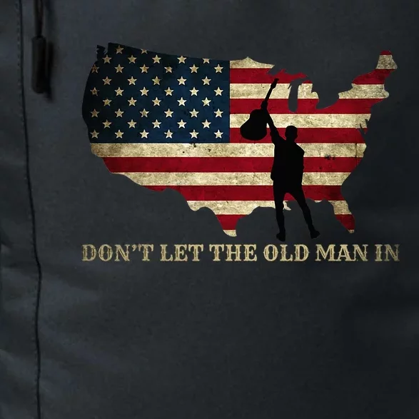 Dont Let The Old Man In American Flag Guitar Daily Commute Backpack