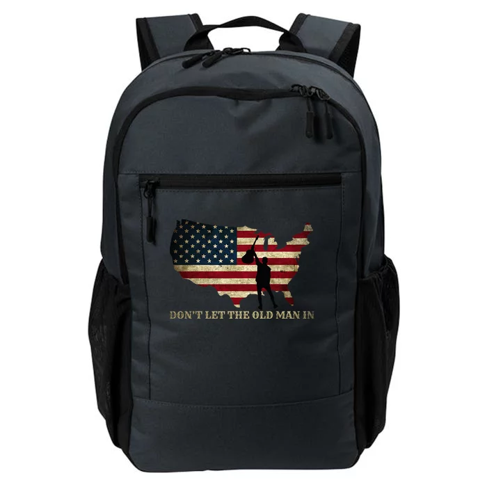 Dont Let The Old Man In American Flag Guitar Daily Commute Backpack