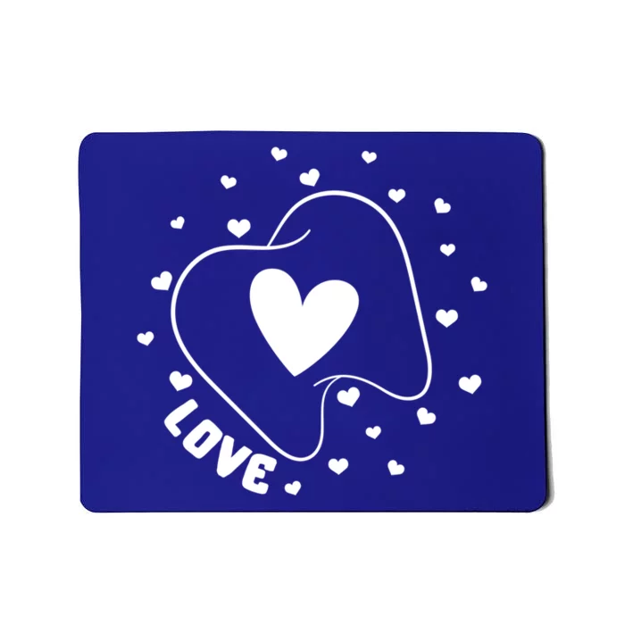 Dentist Love Teeth Heart Valentines Day Dental Assistant Gift Mousepad