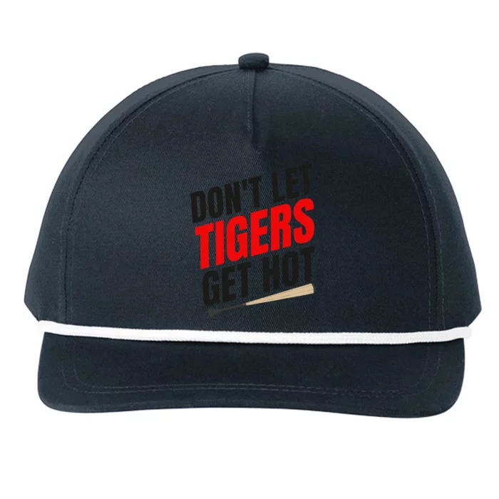 DonT Let Tiger Get Hot Snapback Five-Panel Rope Hat