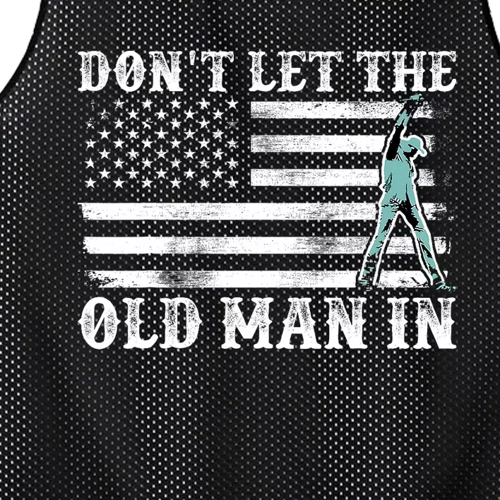 DonT Let The Old Man In Mesh Reversible Basketball Jersey Tank