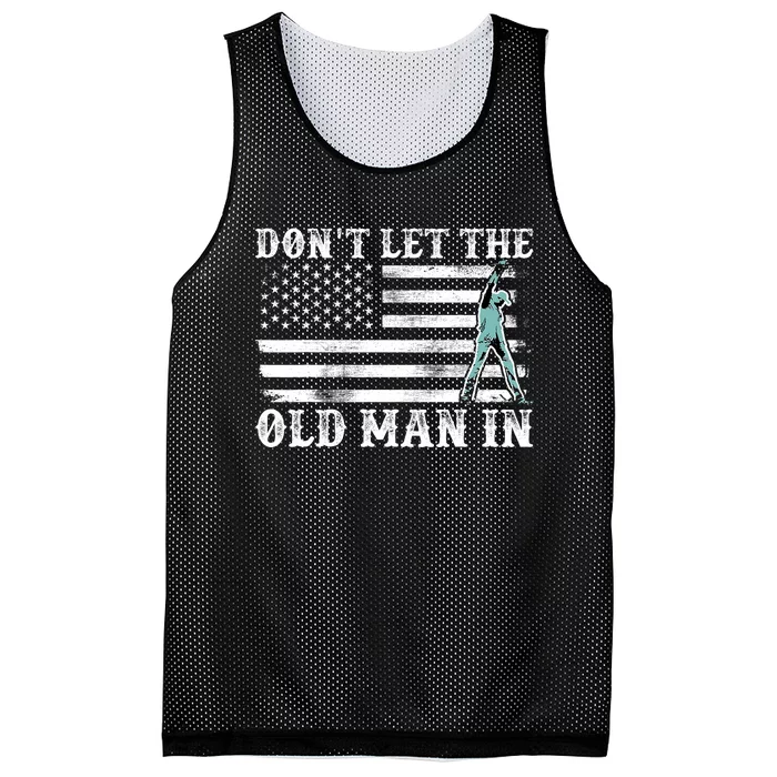 DonT Let The Old Man In Mesh Reversible Basketball Jersey Tank