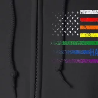 DonT Let The Hard Days Win Lgbtq Pride Full Zip Hoodie