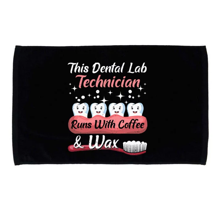 Dental Lab Technician Runs With Coffee And Wax Dental Lab Microfiber Hand Towel