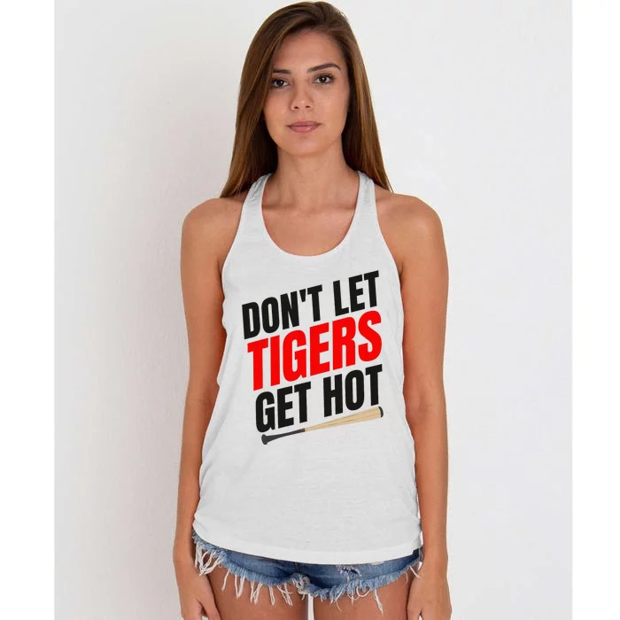 DonT Let Tiger Get Hot Women's Knotted Racerback Tank